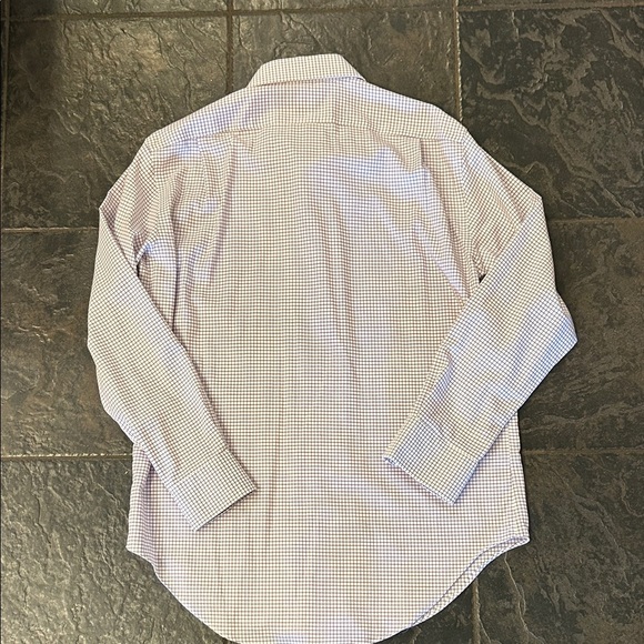 Lauren Ralph Lauren Lavender and White Checkered Dress Shirt, perfect condition! - Picture 4 of 5